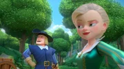 Milady (r.) will sich am Wikinger (l.) f&uuml;r seine Unversch&auml;mtheiten r&auml;chen.