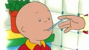 Caillou hat einen Frosch im Hals und ist erk&auml;ltet.