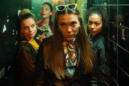 L-R: Ashley (Rebecca Harrod), Lara (Jessie Mei Li), Jocasta (Synnove Karlsen), Cami (Kassius Nelson)