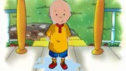 Caillou hat den ganzen Tag im Regen gespielt.