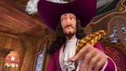Captain Hook ist in Hab-Acht-Stellung.