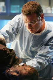 Michael Keppler (Liev Schreiber) untersucht eine v&ouml;llig verkohlte Leiche, die nach einem Brand in der Fabrikhalle eines Schrottverwerters gefunden wurde. Bei der Untersuchung des Falles entdeckt das CSI-Team Ungeheuerliches...