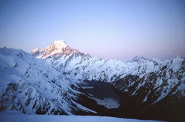 Der Mt. Cook, h&ouml;chster Berg Neuseelands.