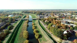 Kanalisierte Lippe bei Dorsten.