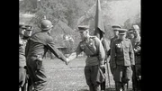 Treffen der Sowjetischen und amerikanischen Truppen 1945.