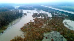 Lippe formt Seenplatte im Bergsenkungsgebiet Lippramsdorf.