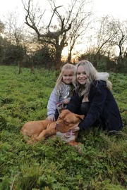 Angel with his family Kirsty and her daughter.