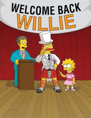 Lisa Simpson (r.) hat den Schulhausmeister Willie (M.) zu einem Gentleman gemacht. Schul-Direktor Skinner (l.) ist begeistert ... Lisa Simpson (r.) hat den Schulhausmeister Willie (M.) zu einem Gentleman gemacht. Schul-Direktor Skinner (l.) ist begeistert ...