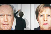 Clint-Eastwood- und Angela-Merkel-Portr&auml;ts im NRW-Forum D&uuml;sseldorf: &bdquo;Close Up&ldquo; nennt der deutsche Fotograf Martin Schoeller seine Reihe extremer Nahaufnahmen.