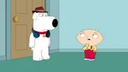 Brian Griffin (l.); Stewie Griffin (r.)