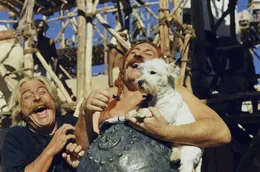 Asterix (Christian Clavier) und Obelix (G&eacute;rard Depardieu) verlieren auch als Bauarbeiter in &Auml;gypten nie ihren gallischen Humor.