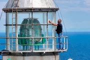 Antonio Maggio wacht seit 27 Jahren &uuml;ber den Leuchtturm von Santa Maria di Leuca.