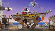 Im sicheren Hafen musizieren Lily und die Bewohner von Strandschatz Eiland gemeinsam auf ihrer Matinee.