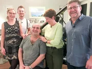 V.l.: Svenja, Anders, Gastgeber Oliver, Inge und H&uuml;ssi