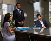 L-R: Allegra Aoki (Tamlyn Tomita), Dr. Marcus Andrews (Hill Harper), Dr. Neil Melendez (Nicholas Gonzalez).