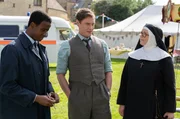 v.l. DS Felix Livingstone (Jerry Iwu), Sister Boniface (Lorna Watson) und DI Sam Gillespie (Max Brown)