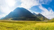 Landschaftsszene in Schottland.