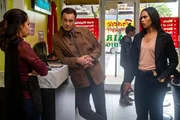 Jess LaCroix (Julian McMahon, Mitte); Sheryll Barnes (Roxy Sternberg, r.)
