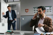 Kann Controller Daniel Donato (Paul Brusa, r.) m&ouml;glicherweise Kommissar Hansen (Igor Jefti , l.) helfen, die italienischen Dokumente aus dem aktuellen Mordfall zu &uuml;bersetzen?