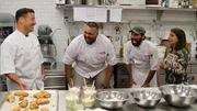 Team trying the new lobster tail flavors.