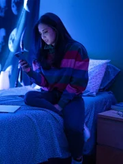 Matt and Roo working in bedroom