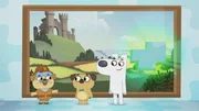 In Oma Pucks Bild fehlt ein Puzzleteil. Wo k&ouml;nnen Dog und Puck es wohl finden?