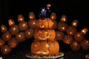 The finished sleepy hallow cake.