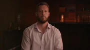 Brady Held in a white button up during his sit down interview
