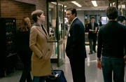 LAW & ORDER: CRIMINAL INTENT -- "Renewal" Episode 22 -- Pictured: (l-r) Chris Noth als Detective Mike Logan, Julianne Nicholson als Detective Megan Wheeler-- NBC Photo: Will Hart