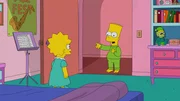 Lisa (l.); Bart (r). Lisa (l.); Bart (r).