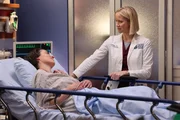 CHICAGO MED -- "What Happens in the Dark Always Comes to Light" Episode 9003 -- Pictured: (l-r) Ainsley Soane as Becca, Jessy Schram as Dr. Hannah Asher. CHICAGO MED -- "What Happens in the Dark Always Comes to Light" Episode 9003 -- Pictured: (l-r) Ainsley Soane as Becca, Jessy Schram as Dr. Hannah Asher.