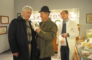 Schattenhofer und Bamberger haben vor Karli Kurz etwas zu verbergen. Von links: Karli Kurz (Henner Quest), Lorenz Schattenhofer (Werner Rom) und Roland Bamberger (Horst Kummeth).