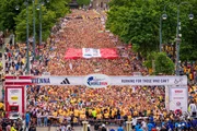 Teilnehmer beim Wings for Life World Run in Wien, &Ouml;sterreich, am 5. Mai 2024