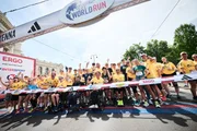 Teilnehmer beim Wings for Life World Run am 5. Mai 2024 in Wien, &Ouml;sterreich.
