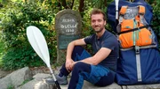 Noch eine kurze Rast an der Ruhrquelle bei Winterberg bevor Daniel A&szlig;mann das Boot wohl erstmal tragen muss.