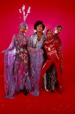 Boney M. 1977 im Outfit ihrer legend&auml;ren "Love for Sale" Tour.