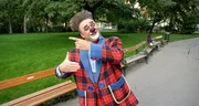 Clown Eddy im Wiener Rathauspark.