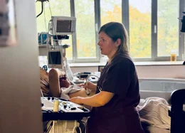 Ina Viaroukina aus Belarus ist Intensivmedizinerin. Vor sieben Jahren kam sie nach Deutschland und arbeitet am Harzklinikum Quedlinburg in Sachsen-Anhalt.