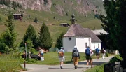 Dorfkirche im Bergdorf Riederalp im Schweizer Kanton Wallis.