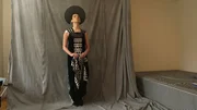 Lili Paul-Roncalli beim Fotoshooting in der Wiener Werkst&auml;tte.