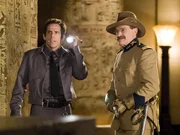 Larry Daley (Ben Stiller, l.); Teddy Roosevelt (Robin Williams, r.)