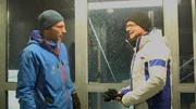 Geophysiker Dr. Till Rehm (links) im Gespr&auml;ch mit Moderator Karsten Schwanke.
