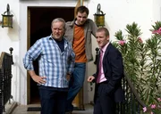 (v.li.): Harald Krassnitzer (Thomas Stickler), Achim Schelhas (Paul Plattner), Rafael von Bargen (G&uuml;nther Sehmann).