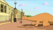 Tom in London. Der Zirkus macht in London Station. Tom, Wanda und Tip w&uuml;nschen sich nichts sehnlicher, als die Queen zu besuchen. Leider sind ihnen Mr. Carter und seine Handlanger auf den Fersen. Sie wollen Tom mit einer lebensechten Nachbildung eines Dinosauriers aus dem Naturkundemuseum in eine Falle locken.