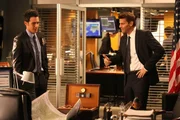 James Aubrey (John Boyd, l.); Seeley Booth (David Boreanaz, r.)