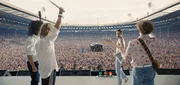 L-R: Brian May (Gwilym Lee), Roger Taylor (Ben Hardy), Freddie Mercury (Rami Malek) und John Deacon (Joseph Mazzello)