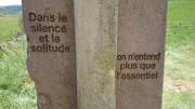 Ein Spruch am Wegesrand.