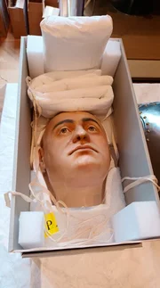 Gesichtsz&uuml;ge von August dem Starken nach einer Lebendmaske gestaltet.