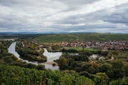 Die Volkacher Mainschleife in Franken.