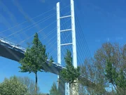 Die R&uuml;gendammbr&uuml;cke auf die Insel R&uuml;gen.